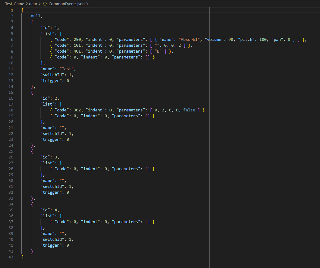 JSON-Formatierung mit Pretty JSON (Ereignisse)